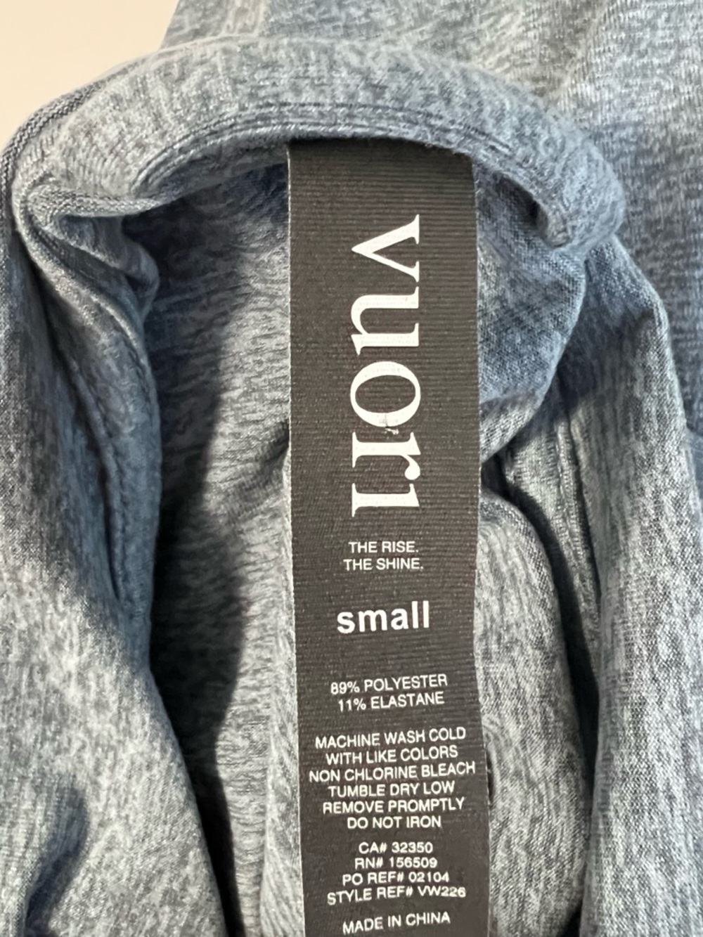 Vuori Halo Essential Hoodie Pullover Sweater Heather Blue Sz S - Picture 6 of 6